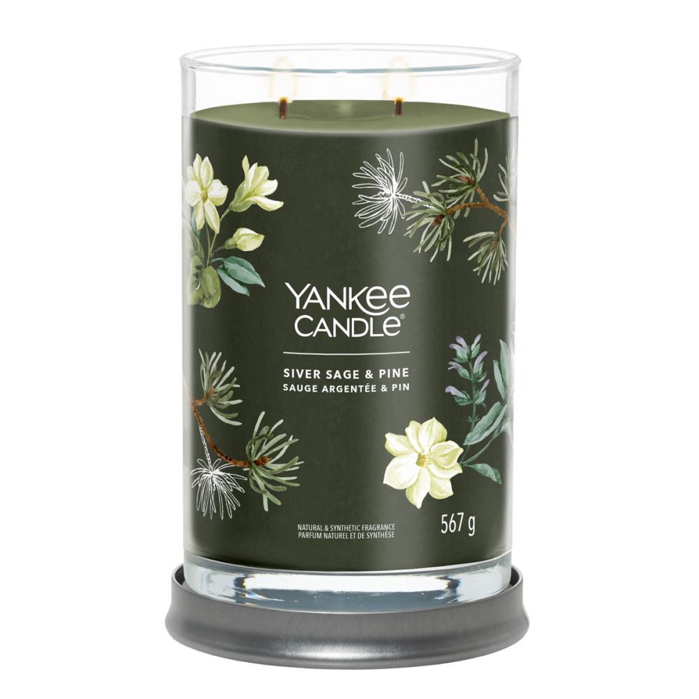 Yankee Candle Silver Sage & Pine Large Tumbler Jar Extra Image 1